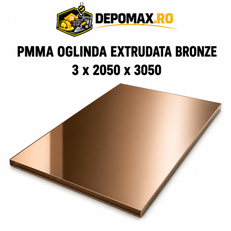 Oglinda acrilica PMMA Bronze extrudata 3 x 2050 x 3050 mm